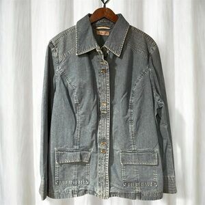 I.E. Relaxed Denim Jean Jacket Size 3X